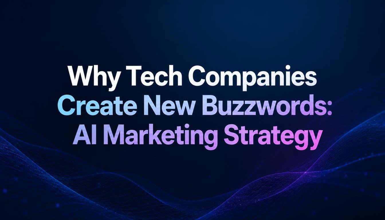 why tech companies create new buzzwords AI marketing strategy