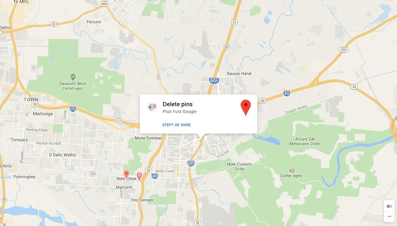 how to delete pins on google maps