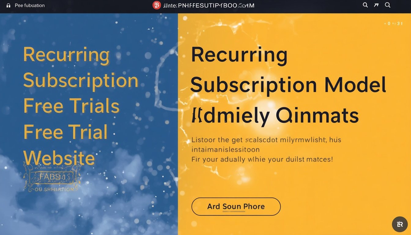 recurring subscription model free trial website